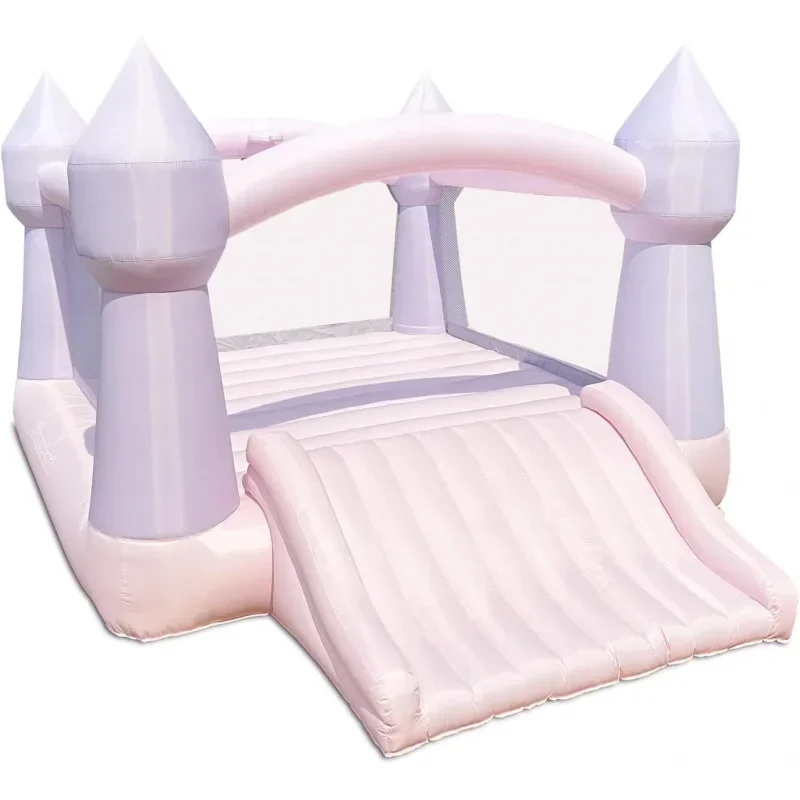 Party Castle DayDreamer Cotton Candy Bounce House, 16.4 ft L x 13.1 ft W x 9.3 H, Basketball Hoop, UL Blower included, Trendy