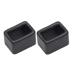 Universal Car Seat Belt Buckle Cover - EVA Anti - Collision Protection for Enhanced Safety and Interior Styling (2PCS Black)