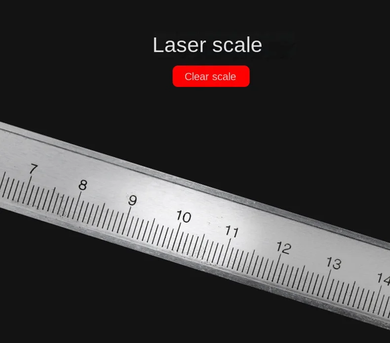 Description Picture 4 of item0-200MM Vernier Calipers Steel Gauge Micrometer Measuring Instruments Carpenter Tools Professional Pachymeter Depth Ruler