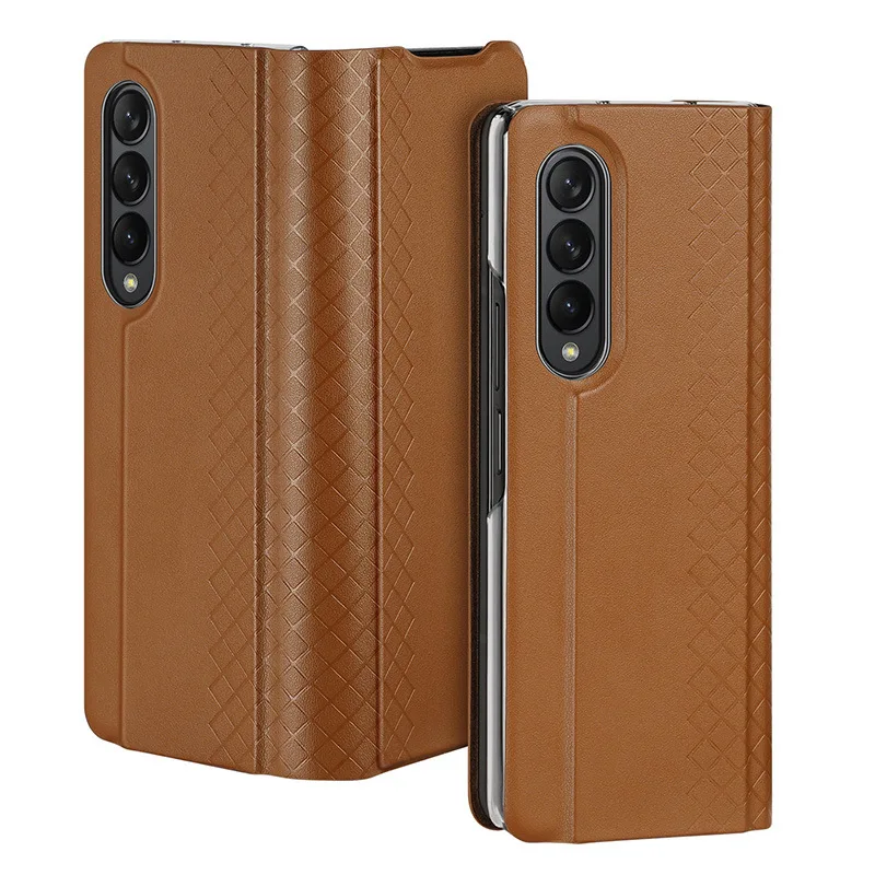 Leather Lattice Protection Cover, Leather Phone Case