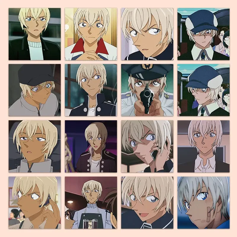 Furuya Rei Sticker Anime Detective Conan Stickers Children Stationery Student Decorative Waterproof Stickers Jewelry