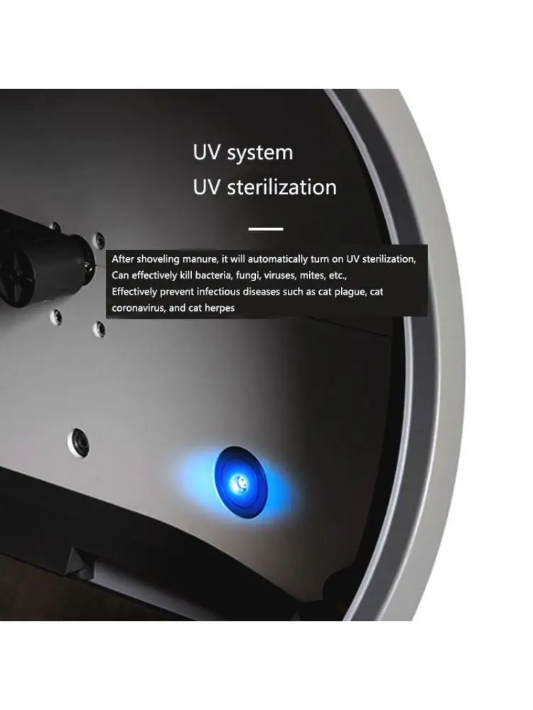 Automatic smart cat litter box, fully enclosed deodorizing cat toilet, automatic shoveling, UV sterilization pet supplies
