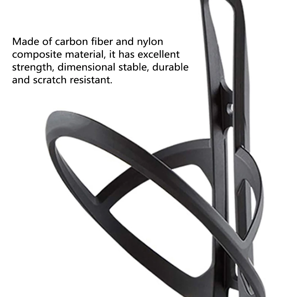Water Bottle Holder Bike Carbon Fiber Nylon Bicycle Bottle Cage Lightweight Suitable for Road Bike Mountain