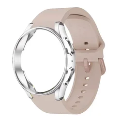 Premium Sports Bracelet with Protective Case - Galaxy Watch 5 44mm (Pink - S)