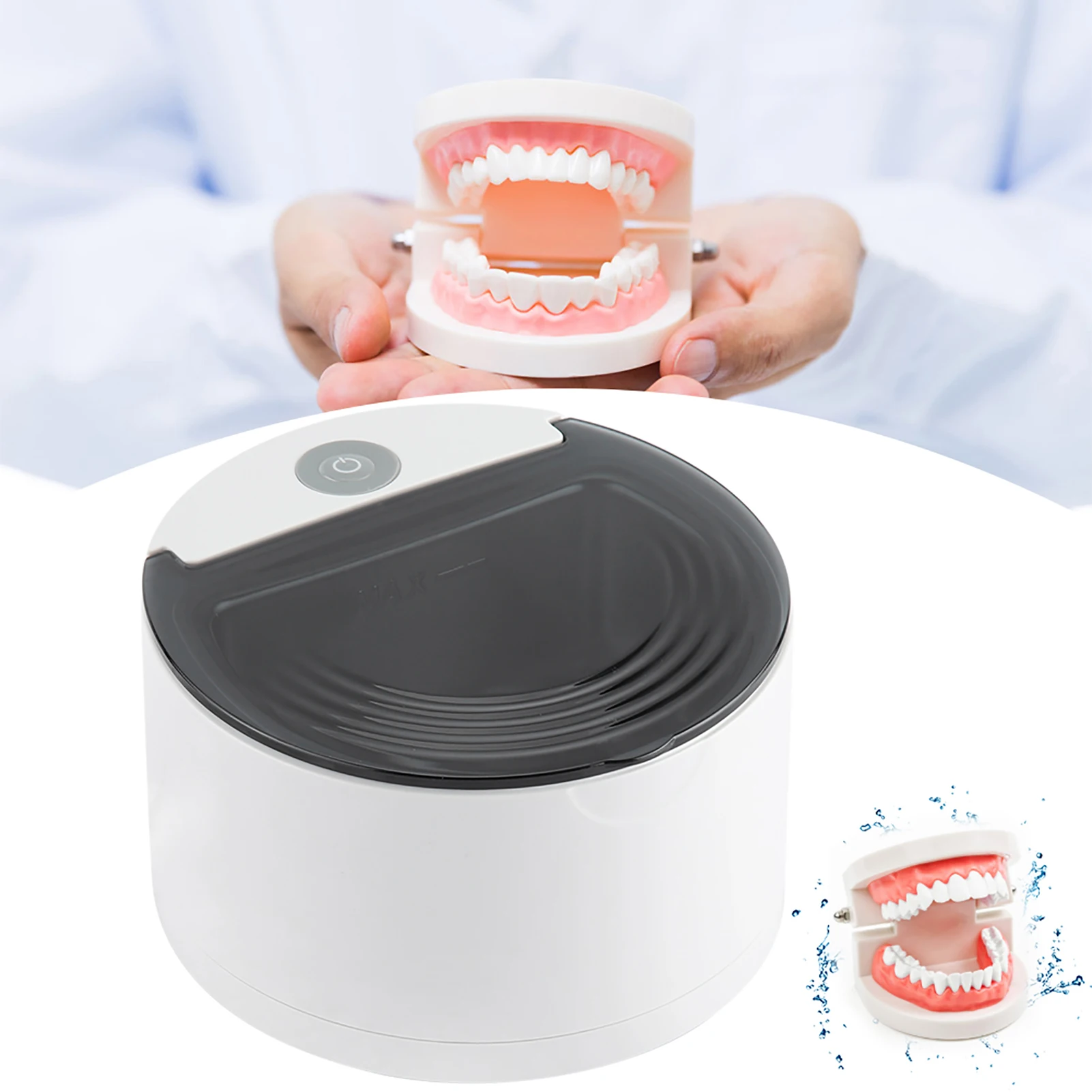 Description Picture 4 of itemDenture Cleaner Mouth Guard Cleaner Ultrasonic Denture Cleaner Retainer Mouth Guard Cleaning Machine Ultrasonic Retainer Cleaner