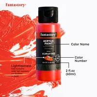 Fantastory 28 Classic Colors Acrylic Paint Set, Professional Craft Paint With 12 Brushes, Suitable for Wood/ Stons/ Model/ Rock 2