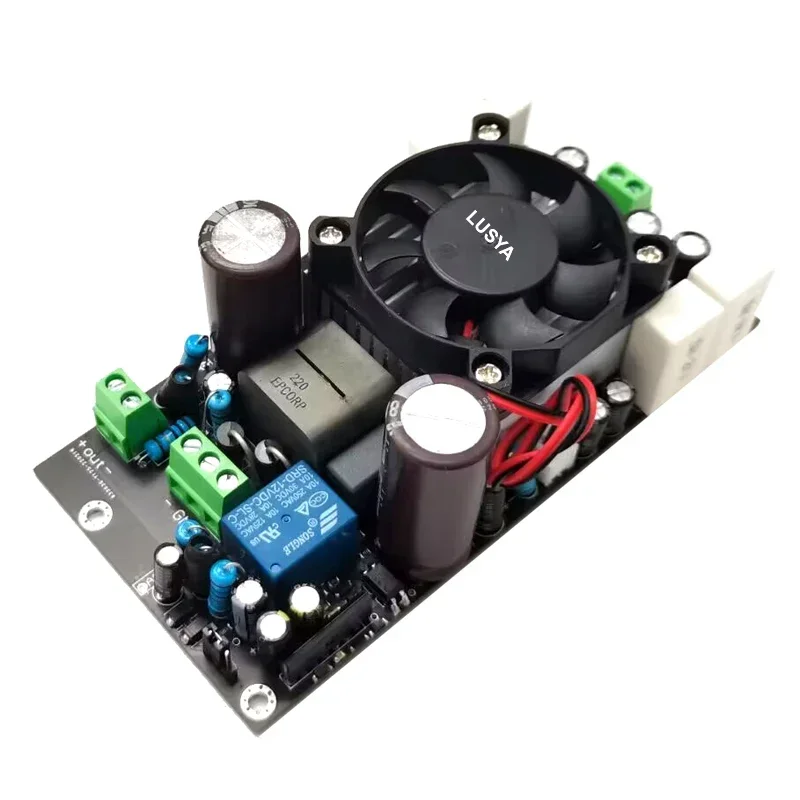 새로운 1000W 기존 IRS2092 칩 클래스 D 서브우퍼 전체 주파수 디지털 전력 증폭기 보드 + 스피커 보호 릴레이