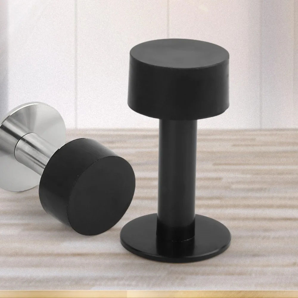 Door Stopper Silicone Door Stopper Door Stopper Bumpers Stainless Steel Rubber Anti-collision Wall Mounted