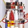 Rotating Makeup Organizer,360° Degree Spinning Make Up Stand,Large Capacity Clear Cosmetic Organizer,Adjustable Display Durable 2