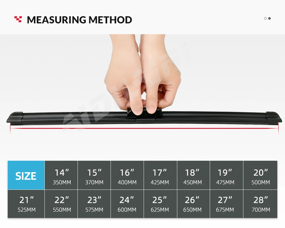 Midoon 26 "20" 13 "lhd Scheiben wischer blätter für BMW X3 F25 2010 2011 2012 2013 2014 2015 2016 2017 Heckscheibe – Detail 6