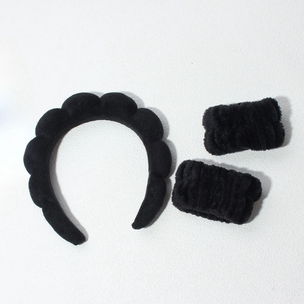 Luxurious Spa-Ready Headband and Wristband Set
