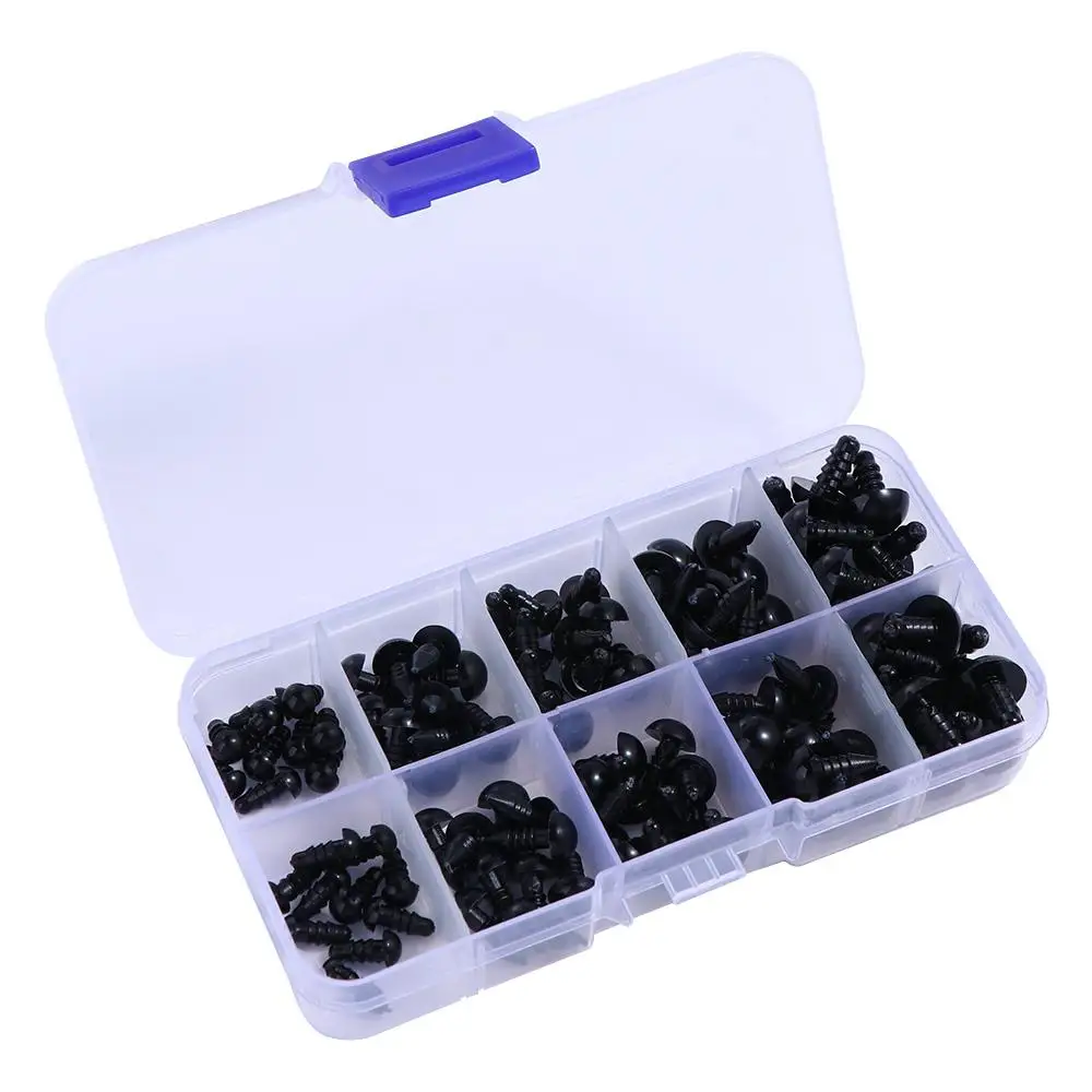 Handmade Full Black  Safety Eyes DIY Funny   Accessories  Eyes 10mm Eyeball  Eyes  Accessories