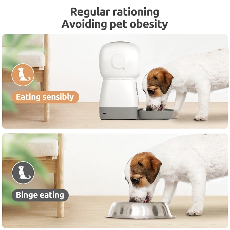 APP Control Automatic Dog Cat Feeder 3.5L Dry Food Dispenser Plus 2L Sensor Fountain Suitable For Small Medium Pet Smart Feeders