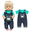 40cm Reborn Baby Doll Clothes 16 Inch Nenuco Clothes Rompers Doll Wears 5