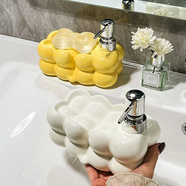 380ml เครื่องจ่ายสบู่ผงซักฟอกเจลอาบน้ําแชมพูขวดโลชั่นสบู่กล่องขนาดใหญ่ความจุกดอุปกรณ์ห้องน้ํา 1