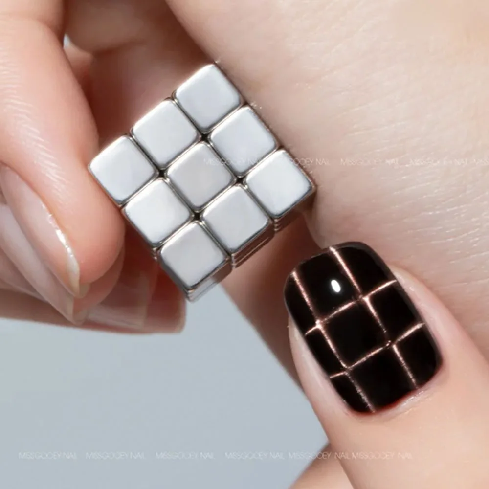 Cube Cat Eyes Magnet Water Ripple Design Magnetic Round Ball for Manicure 20Beads Ring Cat Eyes Gel Polish Manicure Tools