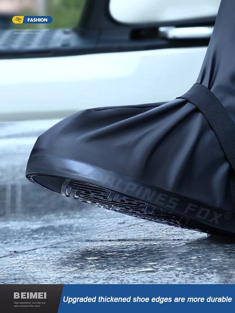 motorcycle rain boot covers Creative Waterproof Reusable Motorcycle Rain Boot Scooter Shoes Covers PVC Non-slip Cycling Bike Rainproof Shoes Cover Thick