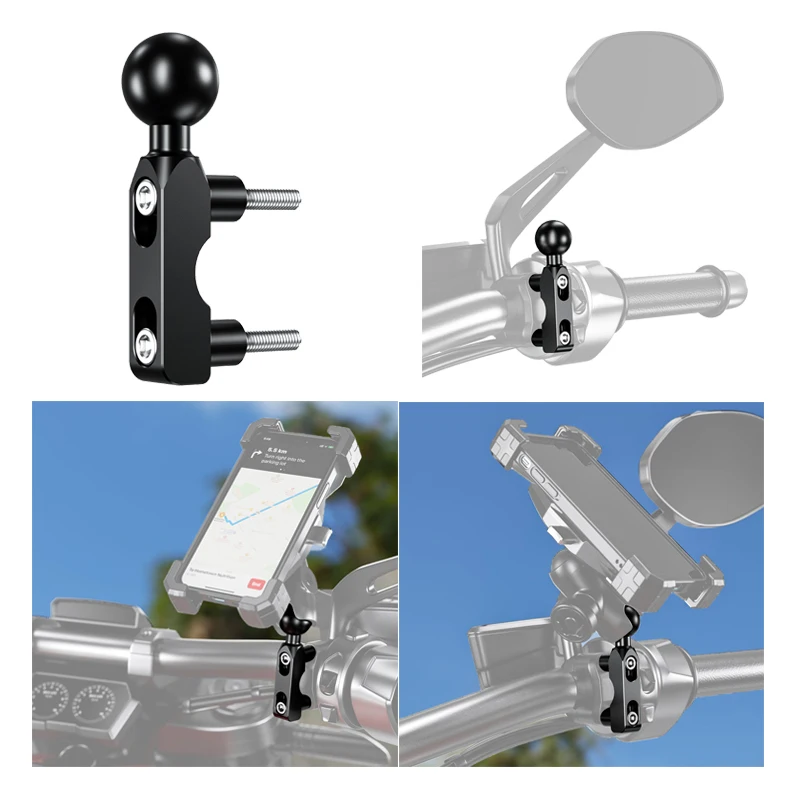 

1 дюймовый держатель адаптера шаровой головки Руля Мотоцикла тормоза сцепления управления Базой болта крепления для камеры Gopro