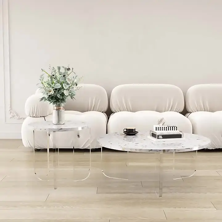 Легкая мебель для гостиной североевропейская терраццо столешница подвесные