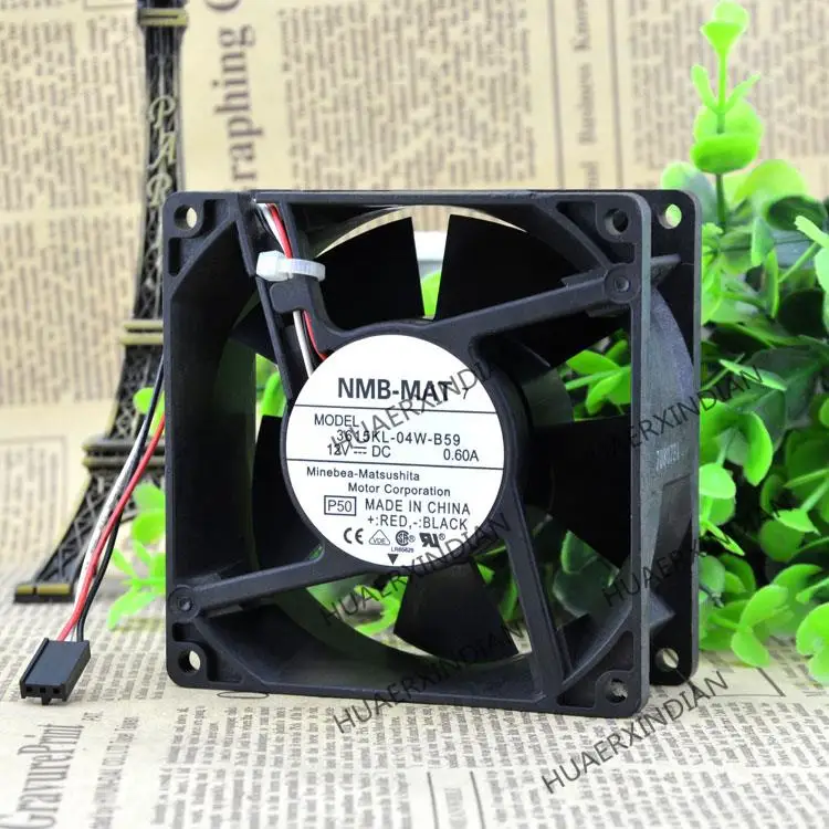 

New 9038 9CM 3615KL-04W-B59 12V 0.60A Cooling Fan Assembly Kit