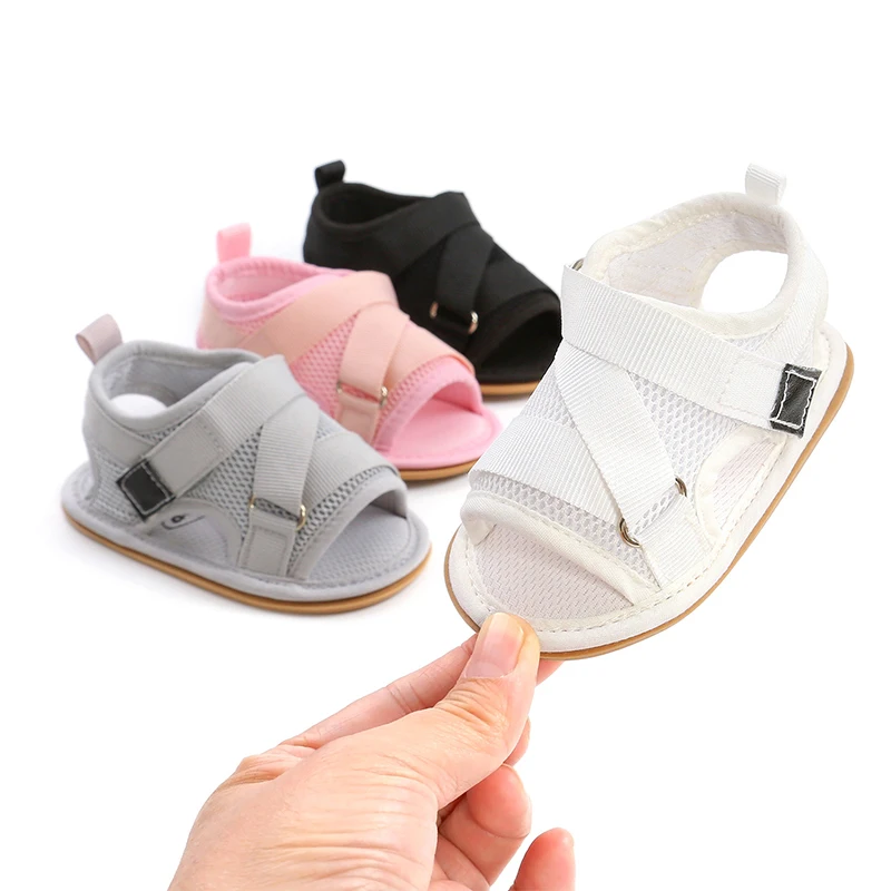 Summer Infant and Toddler Breathable Open Toe Sandals Soft Sole Anti Slip Rubber Fashion Casual Children's Walking Shoes