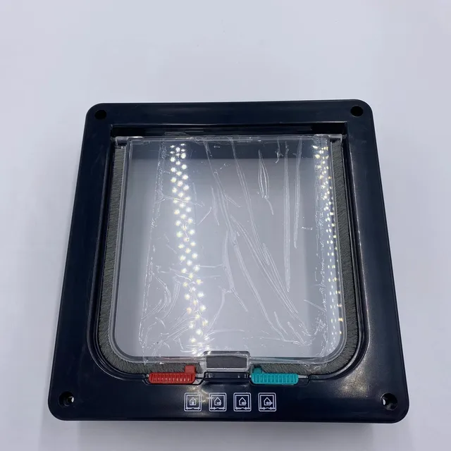 Cat Dog Door Flap Extra with 4 Way Locking Security Flap Door Weatherproof Pet Door Kit for Dog Cat Kitten Puppy Safety 4