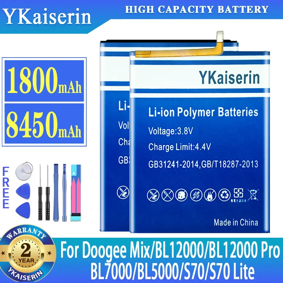 

Аккумулятор ykaisin Для Doogee Mix BL12000 BL12000 Pro BL12000Pro/BL7000/MIX/BL5000/S70 S70 Lite S70Lite, аккумулятор + Бесплатные инструменты