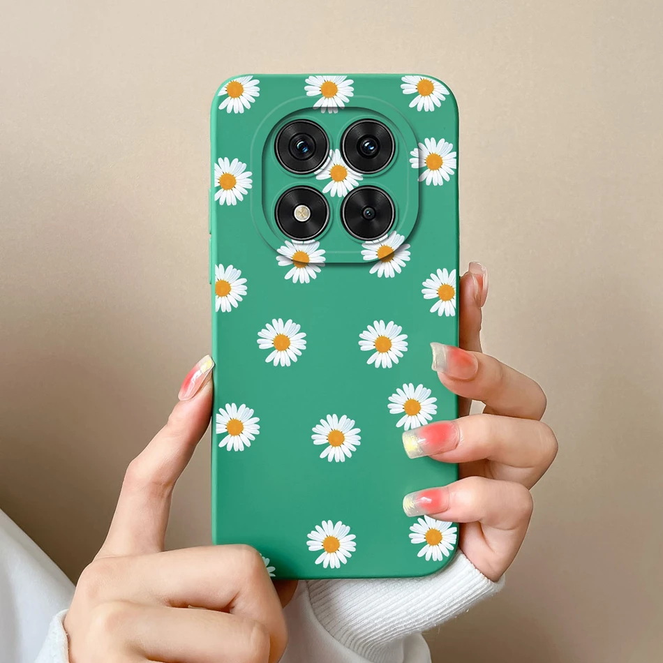 Floral Liquid Silicone Full Protection Phone Case - Elegant and Durable Cover