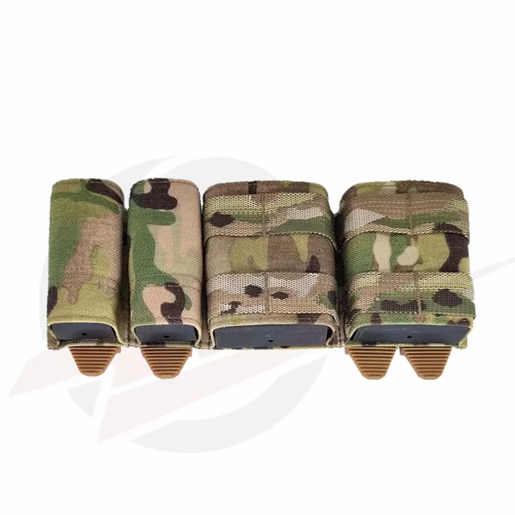 Vierfach Molle 5,56 Doppel 9mm Doppel Mag Tasche Magazin Tasche Werkzeuge Tasche Einsatz Clip Set Jagd Taktische – Detail 1