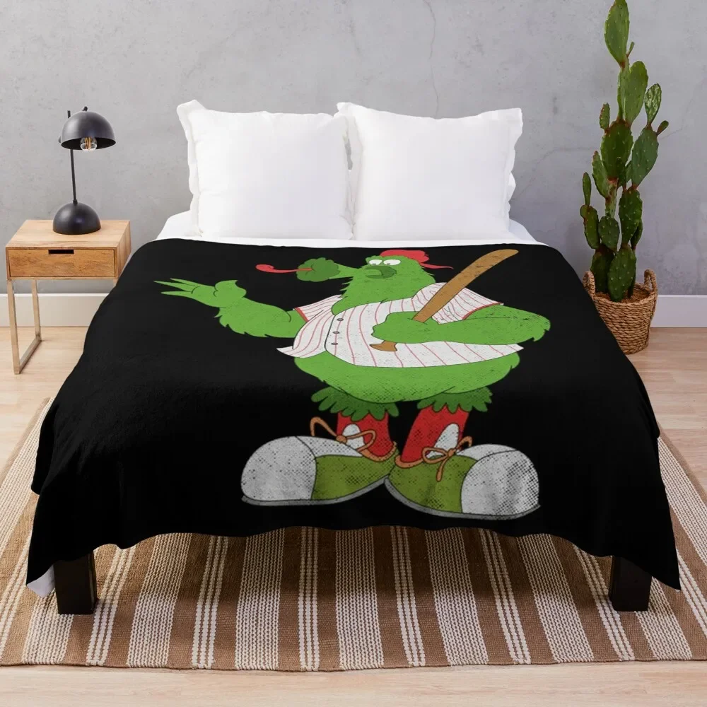 

Phillie Phanatic Throw Blanket Warm Plaid on the sofa Blankets