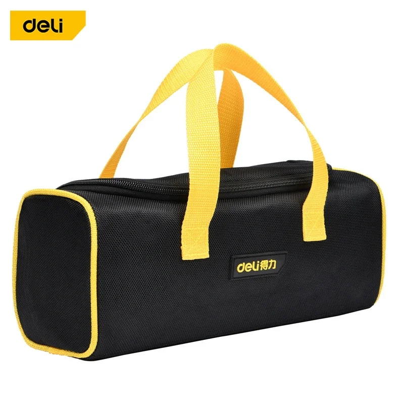 

Deli Small Multifunctional Tool Bag Waterproof Wear-Resistant Durable 1680D Oxford Cloth Portable Tool Storage Tool Bag