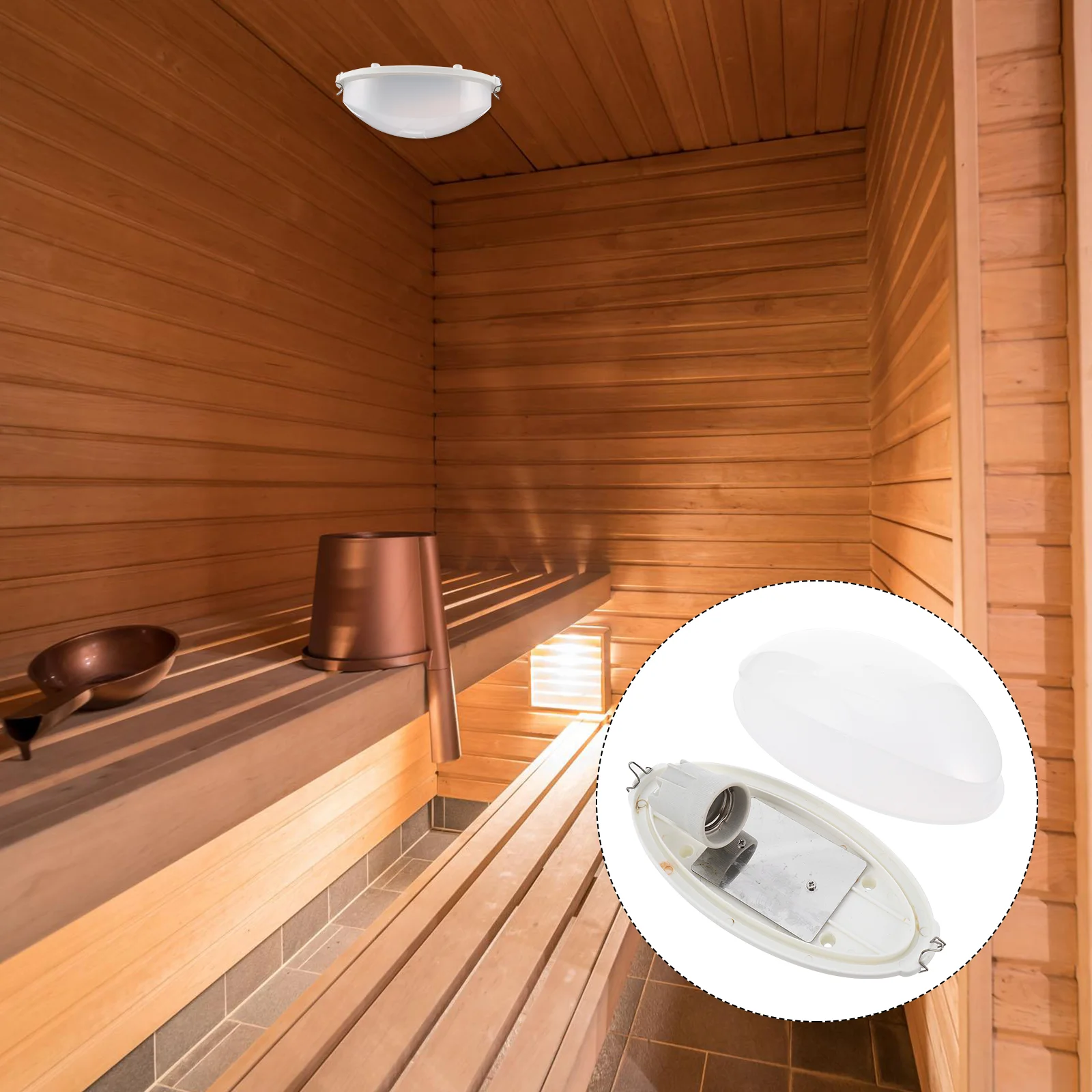 

LED Wall Lamp for Sauna Room - Anti-Light Ceiling Light for Bedroom and Storehouse