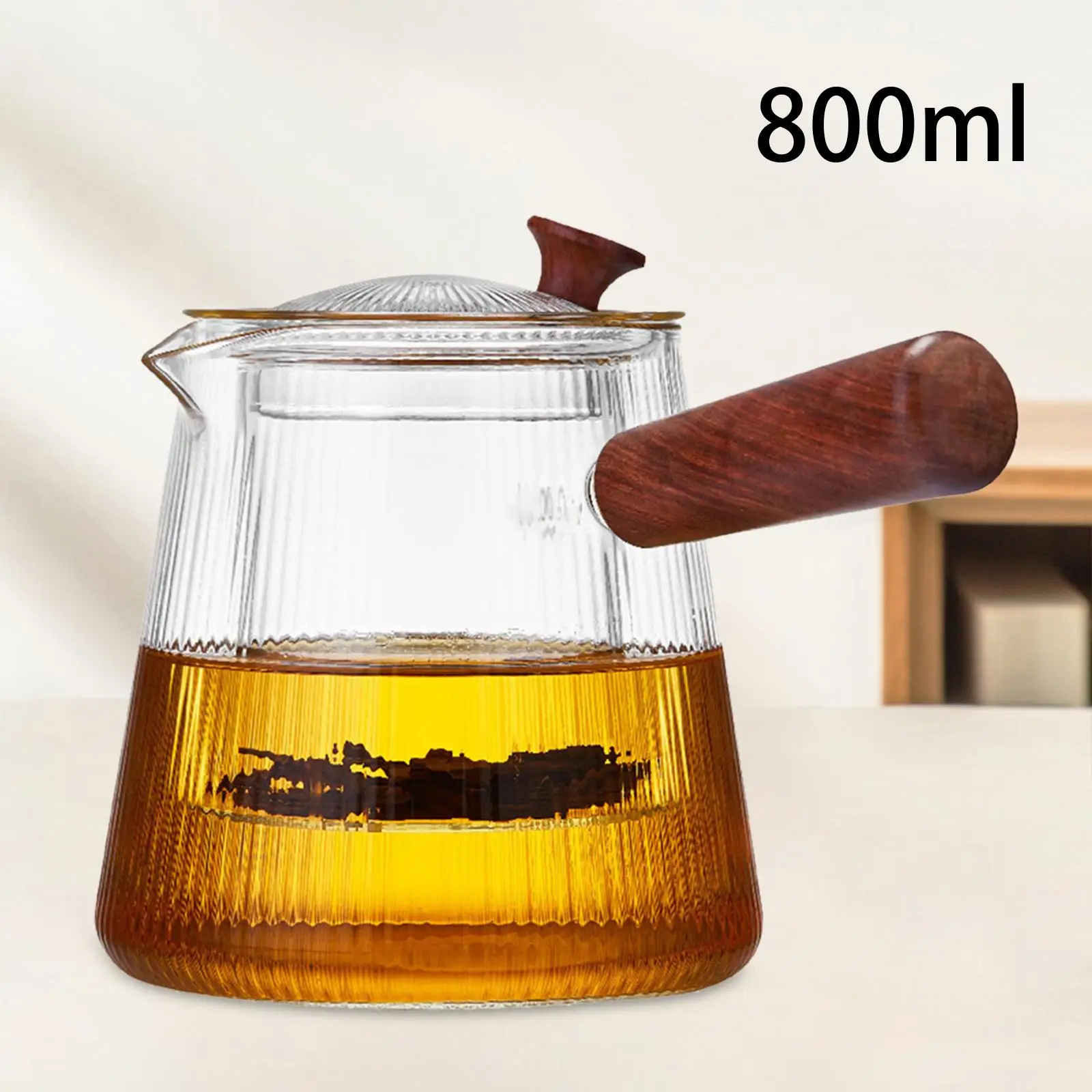 Elegant Glass Teapot Infuser Set - Modern Tea Brewer for Home And Outdoors Elegant Glass Teapot Infuser Set - Modern Tea Brewer for Home And Outdoors