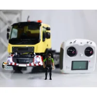 In Stock LESU RC Tractor Truck 1/14 RTR 6x6 Metal Chassis Painted Remote Control Car Lights Sound Smoking Model TOUCAN THZH1604 1