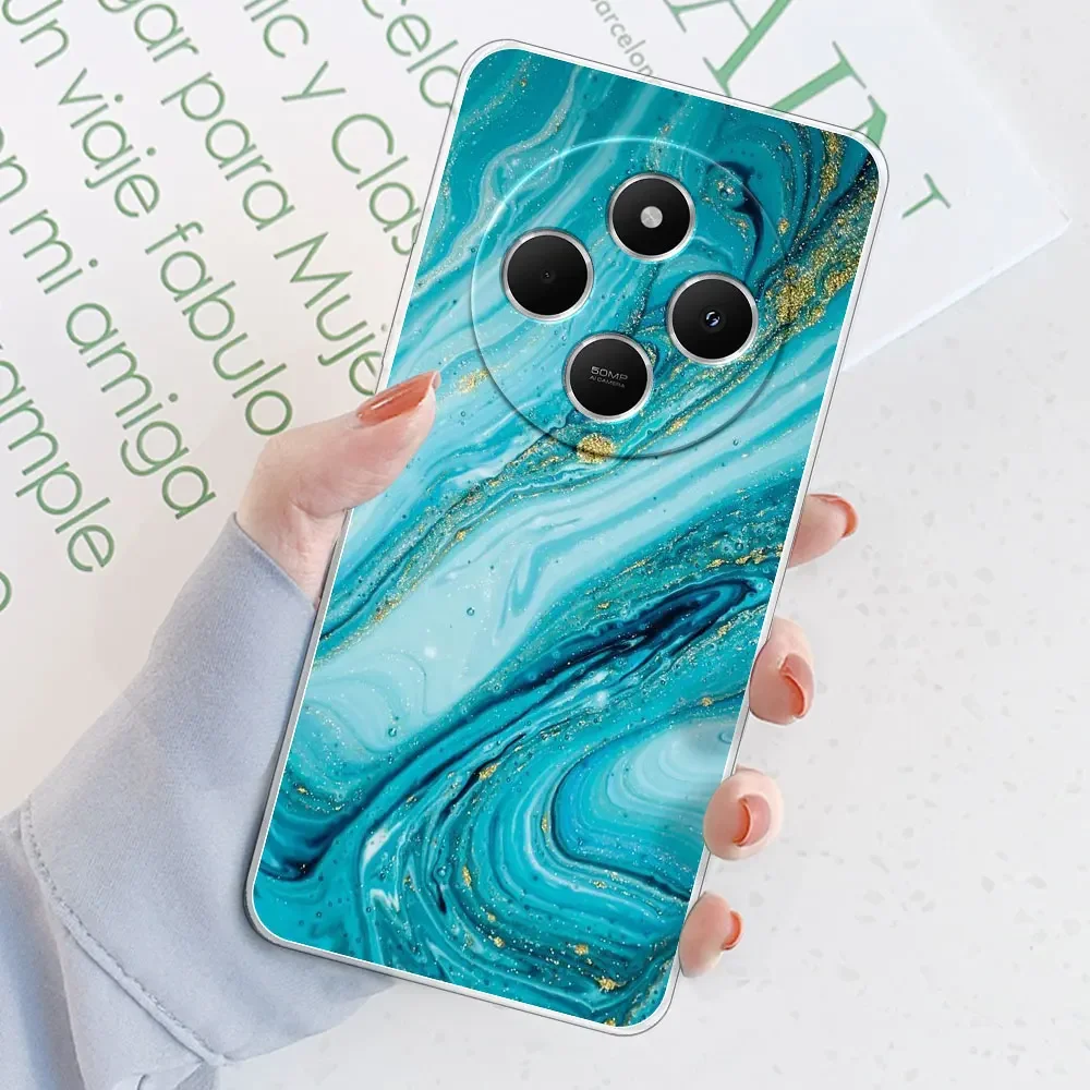 Clear Shockproof Soft Silicone TPU Phone Case with Stylish Print Design
