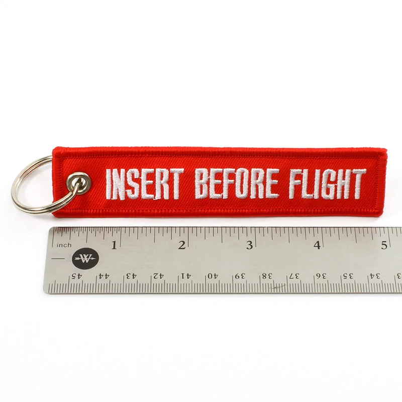 50Pcs Rotary Insert Before Flight Key Chain