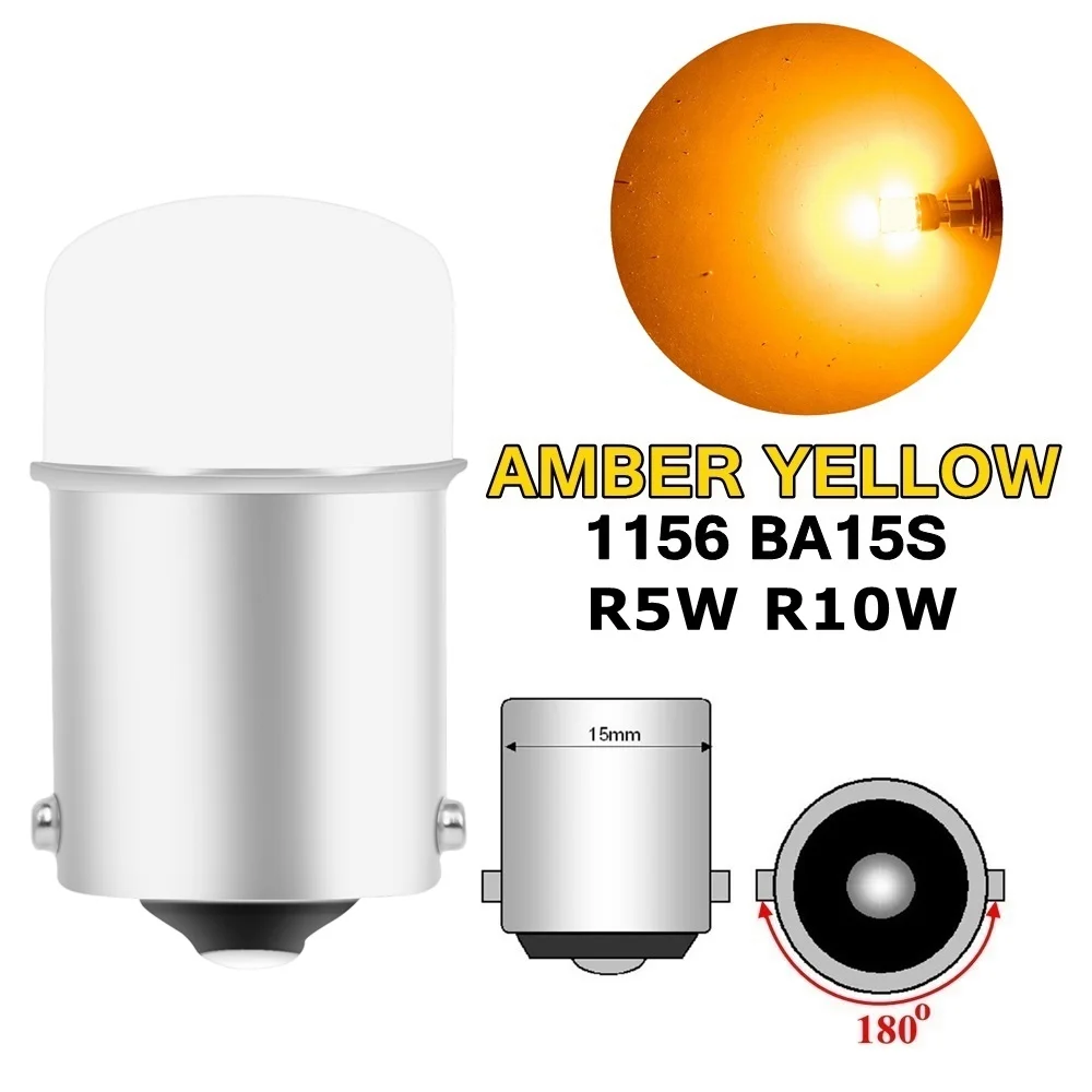 4PCS LED Car Light Bulbs - Brake, Reverse, and Turn Signal Lamps, 12V