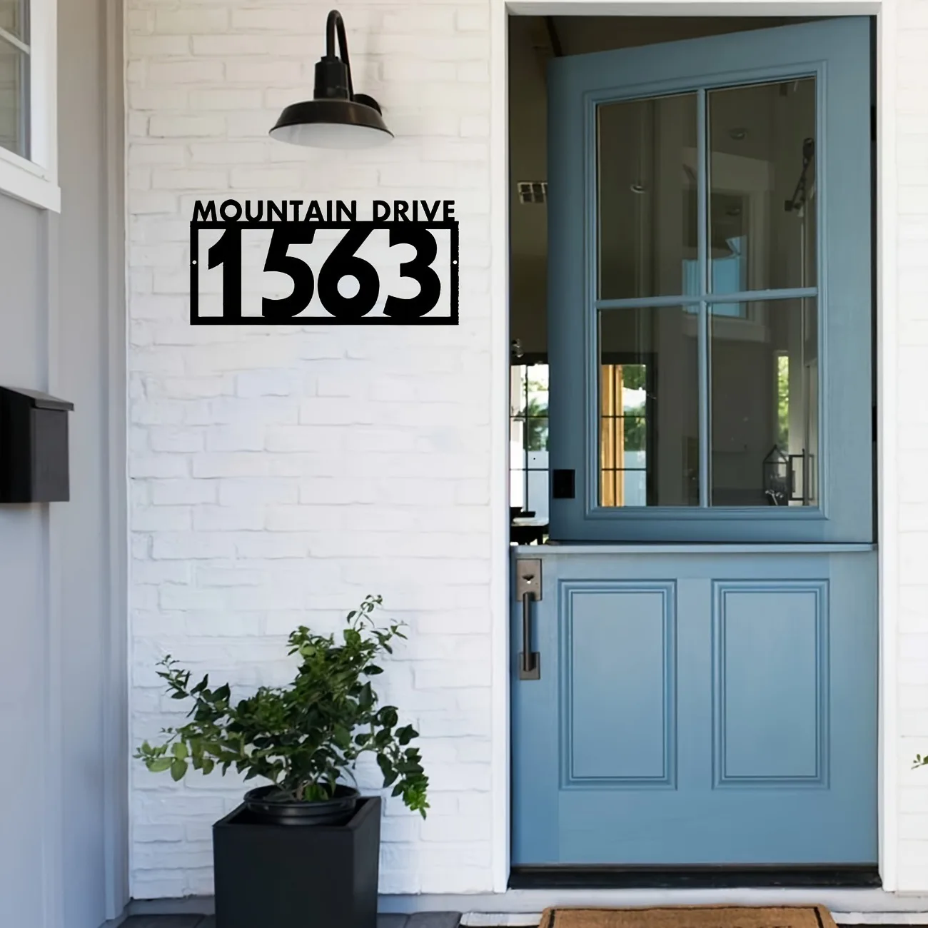 Description Picture 6 of itemCustom Metal Address Sign - Personalized House Number & Street Plaque, Durable Outdoor Wall Mount.