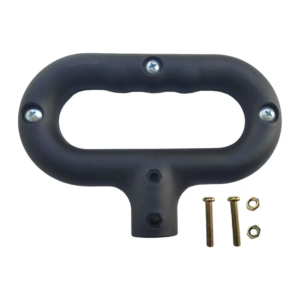 접이식 웨건 카트 트롤리용 플라스틱 푸시 핸들 교체품 (둥근 21mm 및 타원형 23x14mm 장착 포인트 지원)