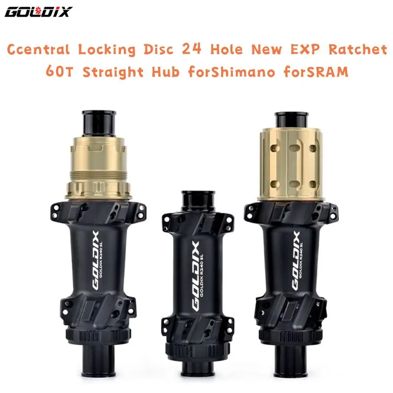 

GOLDIX R240SL Road Hub Ccentral Locking Disc 24 Hole New EXP Ratchet 60T Straight Hub Gravel Bicycle 11 Speed forShimano forSRAM