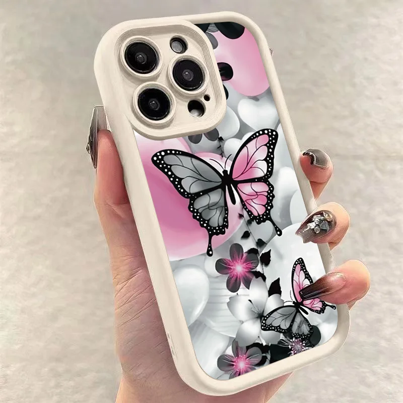 Butterfly Print Anti-Drop Phone Case Cover