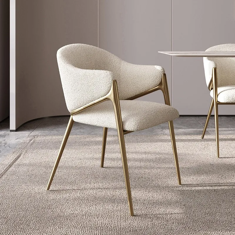 

Office Luxury Dining Chairs Kitchen Modern Gold Mobile Dining Chairs Nordic Metal Chaise Salle A Manger Dining Sets Furniture