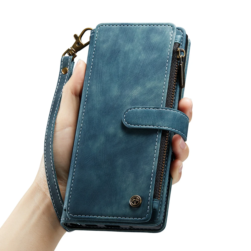 Sleek Matte Leather Wallet Flip Cover