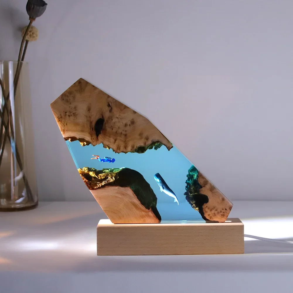 

Karst пещера, пещера, ласточкин, украшение для стола, морское искусство, поделки из массива дерева, лампа из смолы, подарок на день рождения, украшение для дома