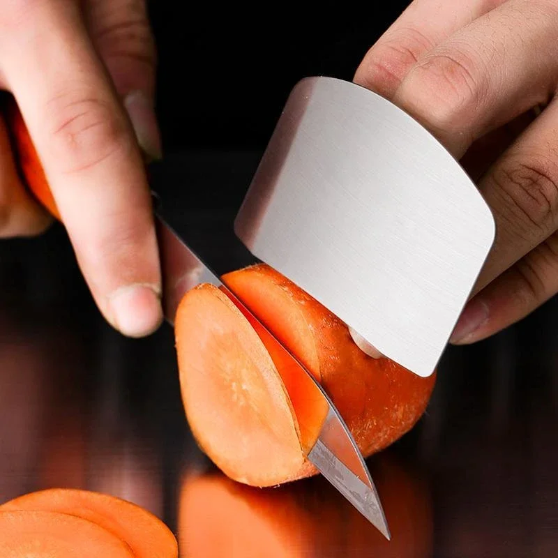 Kitchen Tool Accessories Stainless Steel Finger Guard Safety Vegetable Cutter Hand Guard Tool Kitchen Cut Finger Protector finger protector finger guard
