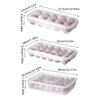 10/18/34 Grids Egg Storage Box With Lid Kitchen Refrigerator Egg Box Egg Drop Rack Egg Storage Box Fridge Egg Organizer Tray 6