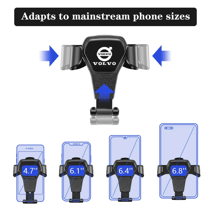 Gravity Car Phone Holder Air Vent GPS Stand Accessories For Volvo