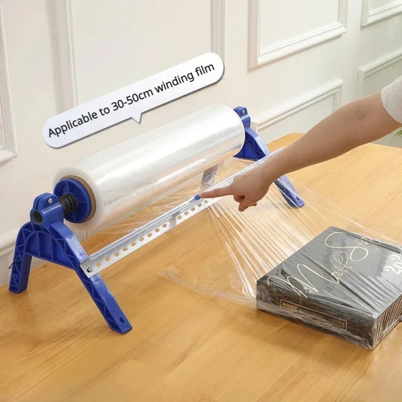 Wrapping Film Packaging Machine DTF Film Holder Packing Device With Cutter Cling Capsule Apparatus Cuttable Wall Mount Kit