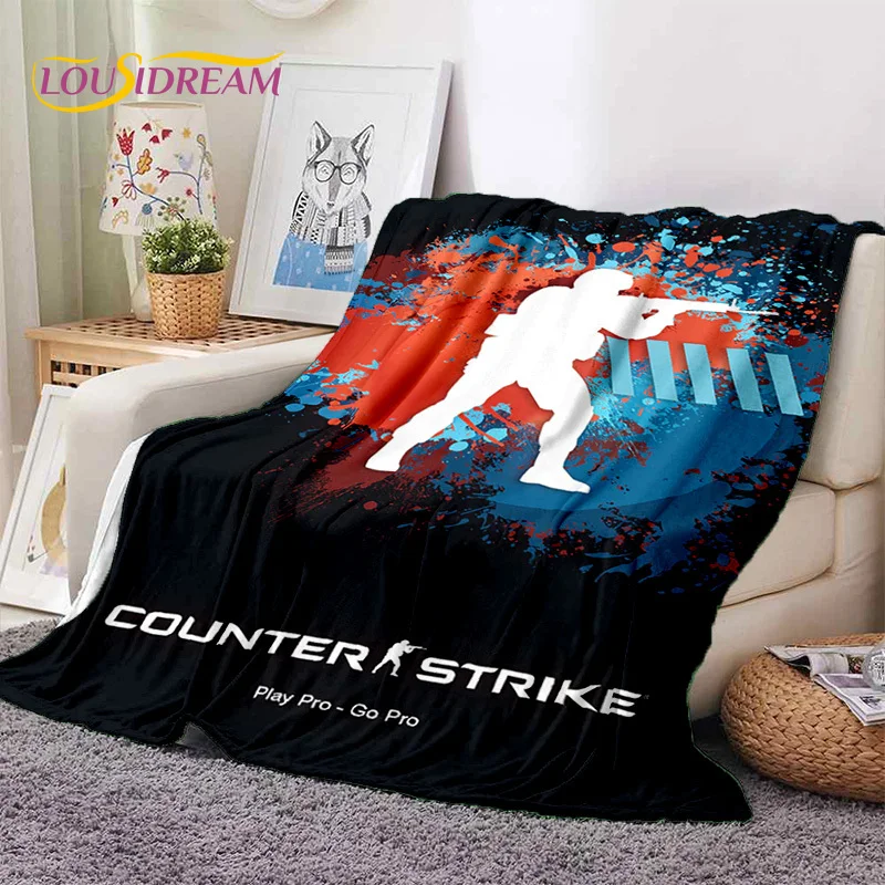 CS GO,Counter Strike Game Gamer Soft Flannel Blankets,Throw Blanket ...