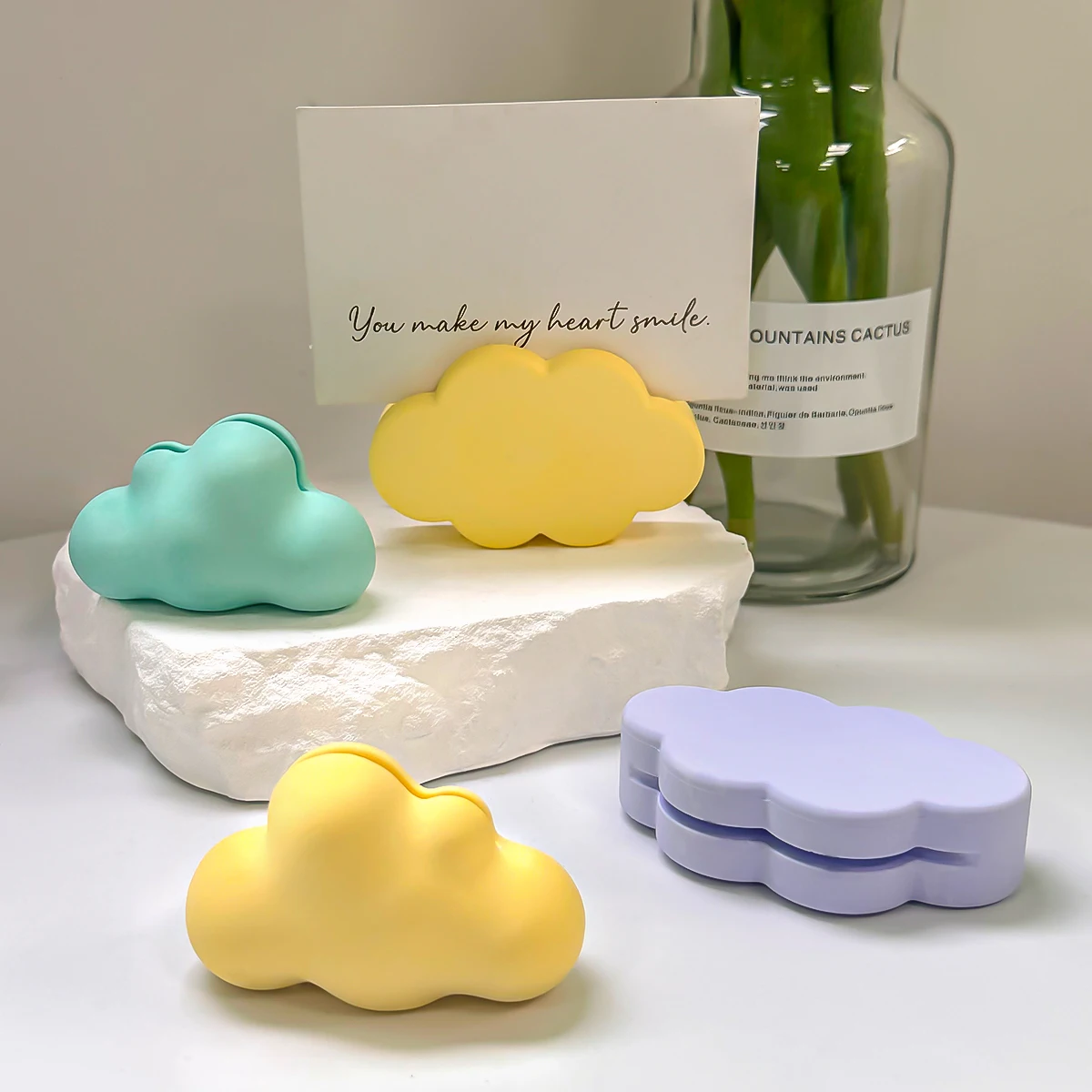 Silicone Mold 3D Cloud Business Card Holder DIY